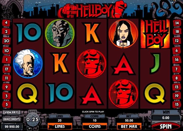 Игровой автомат «Hellboy» (Хеллбой) в игровом казино Spin City